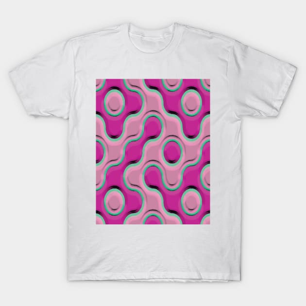 Purple Abstract Art T-Shirt by BruceALMIGHTY Baker